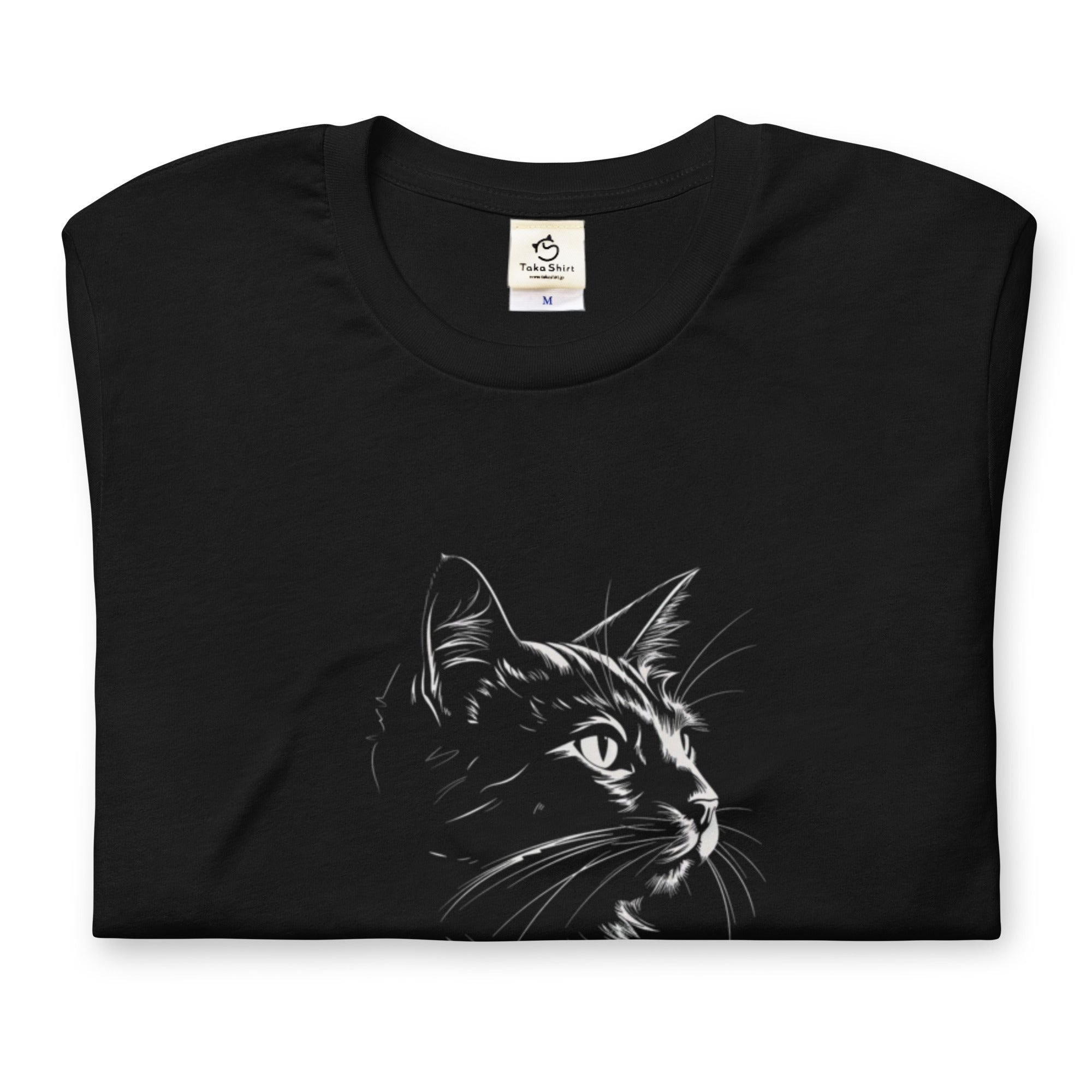 猫tシャツ ねこ 猫イラスト 可愛い猫 猫の光と影シリーズ|アダルト&キッズサイズ【6種類デザインあり】
